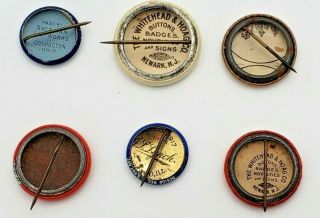 Set of Six Different Vintage World War I Liberty Bond and Saving Service Buttons 2