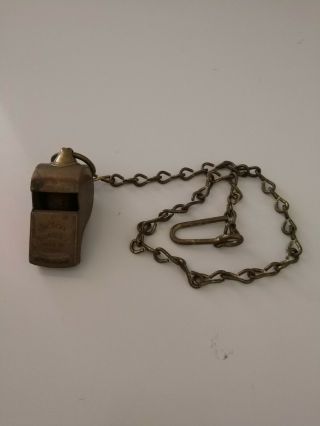 Vintage ACME Thunderer N.  S.  Meyer,  Inc.  ARMY NAVY EQUIPMENT Whistle from England 3