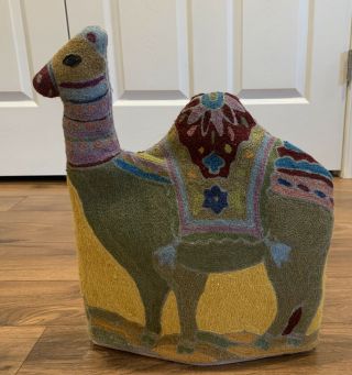 Vintage Crewel Camel Tea Cozy Teapot Cover Insulated Handmade 2