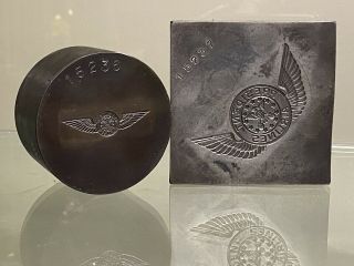 1950’s President Airlines Pilot Wings And Stuardess Wing Die Molds