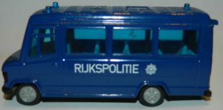Vintage Scarce Diecast Siku Mercedes 809d Dutch Police Van Truck Car Shipp