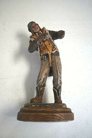 1988 Vintage Michael Garman Fighter Pilot And There I Was There Handpainted Wem