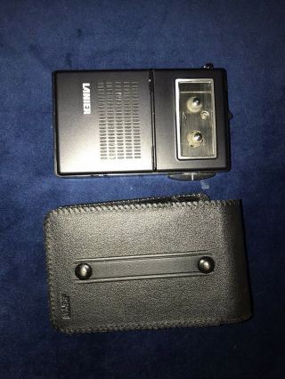 Slightly Vintage Lanier Micro Tape Cassette Recorder Ms - 105 W/ Case