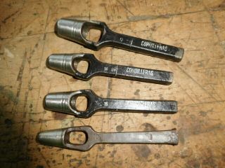 Vintage Cordilleras Leather Cutting Arch Hole Punch Tool - 18,  16,  14 &10
