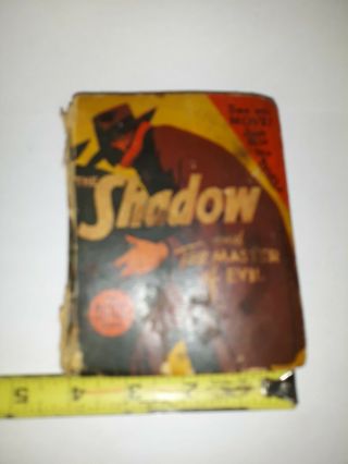 Vintage 1941 Better Big Little Book The Shadow & The Master Of Evil Flip Pages