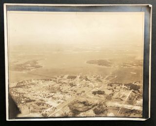 Vintage Panama Park,  Jacksonville,  Fl Fairchild Aerial Survey Co.  Nyc Photo
