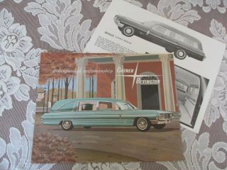 0816tpa 1962 Oldsmobile Cotner - Bevington Professional Car Brochure W/insert