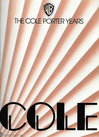 Vintage 1978 The Cole Porter Years Sheet Music 96 Pages Softcover Songbook