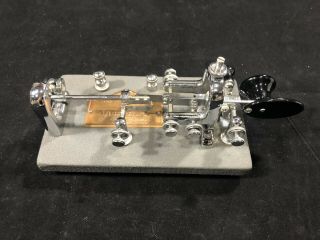 Antique Vibroplex Morse Code Telegraph Key Sounder Bug 1960 - Serial 211040
