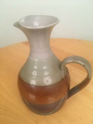 Vintage Hanselmann Studio Art Pottery Pitcher,  Hand Crafted,  " Santa Fe " Design