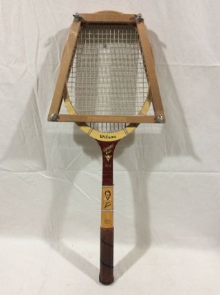 Vintage Wilson Jack Kramer Tournament Model Tennis Racket Wooden 27 " 4 5/8 "