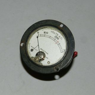 Vintage Weston Volts Ac Meter Voltmeter Model 517 Newark Nj Usa