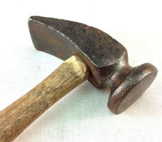 Vintage Shoe Cobbler Hammer Shoemakers Tool Oak Wood Handle 12 " Tack Heel Usa