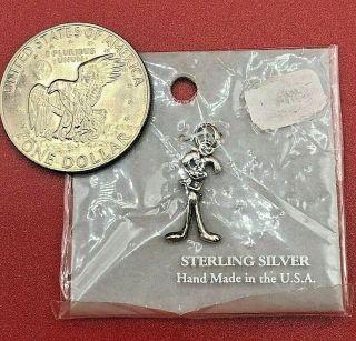 Vintage Nip Hand & Hammer Sterling Silver Trix Bunny Rabbit Cereal Charm