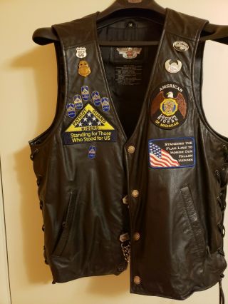 Harley Davidson Patriot Guard Riders American Legion Riders Vest Size Medium