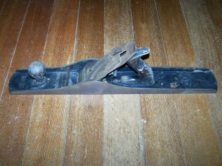 Antique War Era Stanley No.  7 C Bottom Jointer Plane Woodworking Tool,  Good User