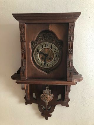 Antique Gustav Becker Deco Swinger Wall Clock