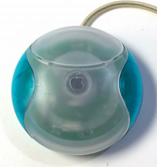 Vintage Apple Imac Bondi Blue (teal) Wired Usb Mouse M4848 -,  Great
