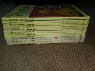 The Sesame Street Treasury Book Vtg 1983 1 - 8 And 10,  12,  15 Set