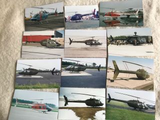 Approx 100 Professionally Taken Colour Photos Of The Bell Oh - 58 Kiowa & Variants