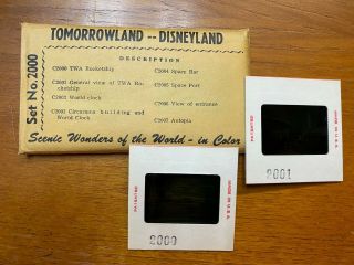 Disneyland Slides (vintage) - Set No.  2000 - Tomorrowland