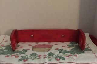 Vintage Plastic Retro Red Kitchen Wall Paper Towel Holder By Scott 40/50’s