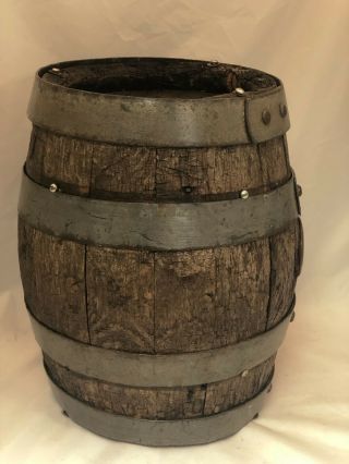 Antique Pre Prohibition West Bend Lithia Brewing Co Empty Wood Beer Keg 1911 - 20