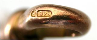 Victorian 9ct Rose Gold Dog Clip FINE Albert Chain Antique Pocketwatch Fastener 2