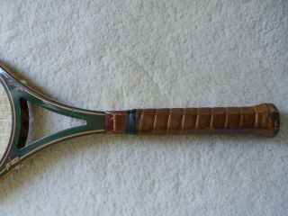 VINTAGE 1980 PRINCE WOODIE GRAPHITE WOOD TENNIS RACQUET 4 1/4” GRIP WITH COVER 3