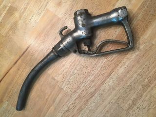 Vintage Brass Opw 400 Gas Pump Nozzle / Handle,  3/4 " Thread,  Nr