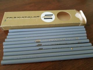Vintage Eagle Prismacolor 963 Warm Grey Light Colored Pencils Box Of 10