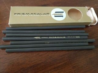 Vintage Eagle Prismacolor 948 Sepia Colored Pencils Box Of 7