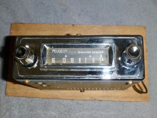 Vintage Peugeot Motorola 310x Am Radio 12v Negative Ground Dated 1960 Ser 127653