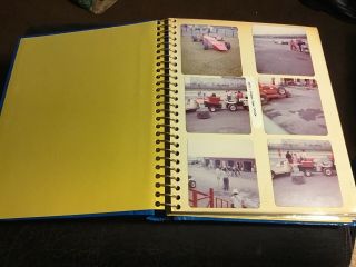 Vintage Photo Album With 120 Photos 1970s Pocono Time Trials Car Show Indy Cars