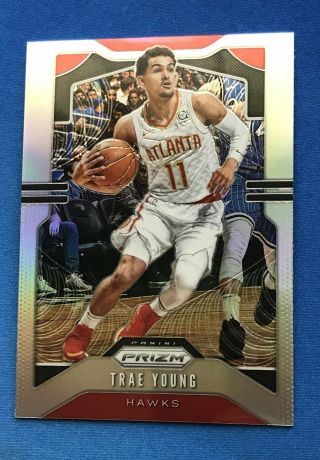 2019 - 20 Trae Young Silver Prizm Refractor Hawks 2nd Year