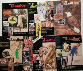Make It Leather Vintage Magazines 7 Issues 1982 - 1983 All Have Pullouts Patterns