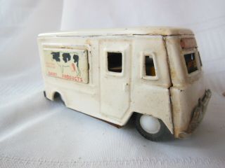 Vintage Tin Milk Truck Delivery Dairy Products 5 " Long 2.  5 " Tall