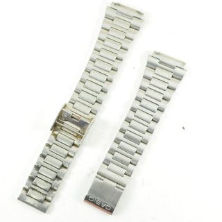 D330 1980s Vintage Casio Stainless Steel Watch Band Bracelet 18mm B - 366a 25.  1