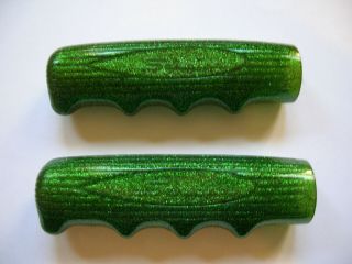 Schwinn Stingray Green Glitter Slimline Handlebar Grips Krate Fastback & Others