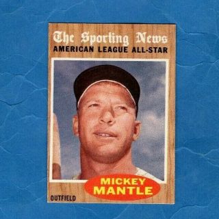 Vintage 1962 471 Hof Mickey Mantle Ny Yankees Baseball Card Exmt/nrmt