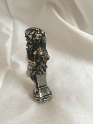 Antique French.  800 Silver Wax Seal Nude Woman/Nymph 2