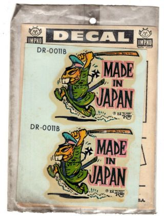 Ed Roth Made In Japan Impco 2 Pack 1960 