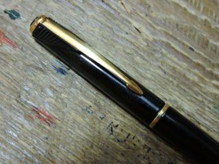 Vintage Laque Black MOTOROLA Gold Trim GT PARKER INFLECTION Ballpoint Pen UK 2