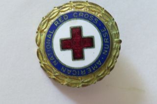 Vintage 1942 American National Red Cross Nurse Pin 110124 Enameled Pin/badge