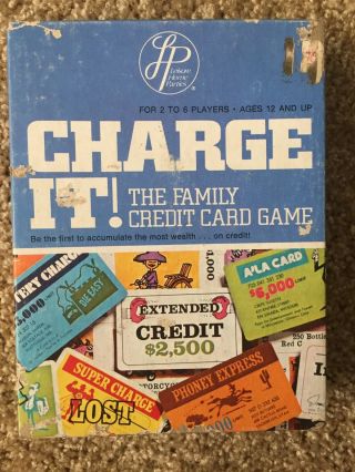Vintage 1972 Charge It Family Credit Card Game Complete