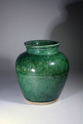 Antique Chinese Green Glazed Vase