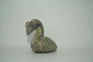A Very Lovely Small Ancient Bactrian Goose Stone Sculpture/statue From Balkh