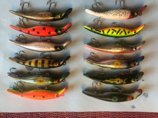 12 Rare 4” Vintage Drifter Tackle The Believer Lures.  40 Plus Yrs Old.