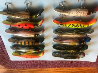 12 RARE 4” VINTAGE DRIFTER TACKLE THE BELIEVER LURES.  40 plus yrs old. 2