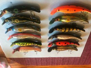 12 RARE 4” VINTAGE DRIFTER TACKLE THE BELIEVER LURES.  40 plus yrs old. 3